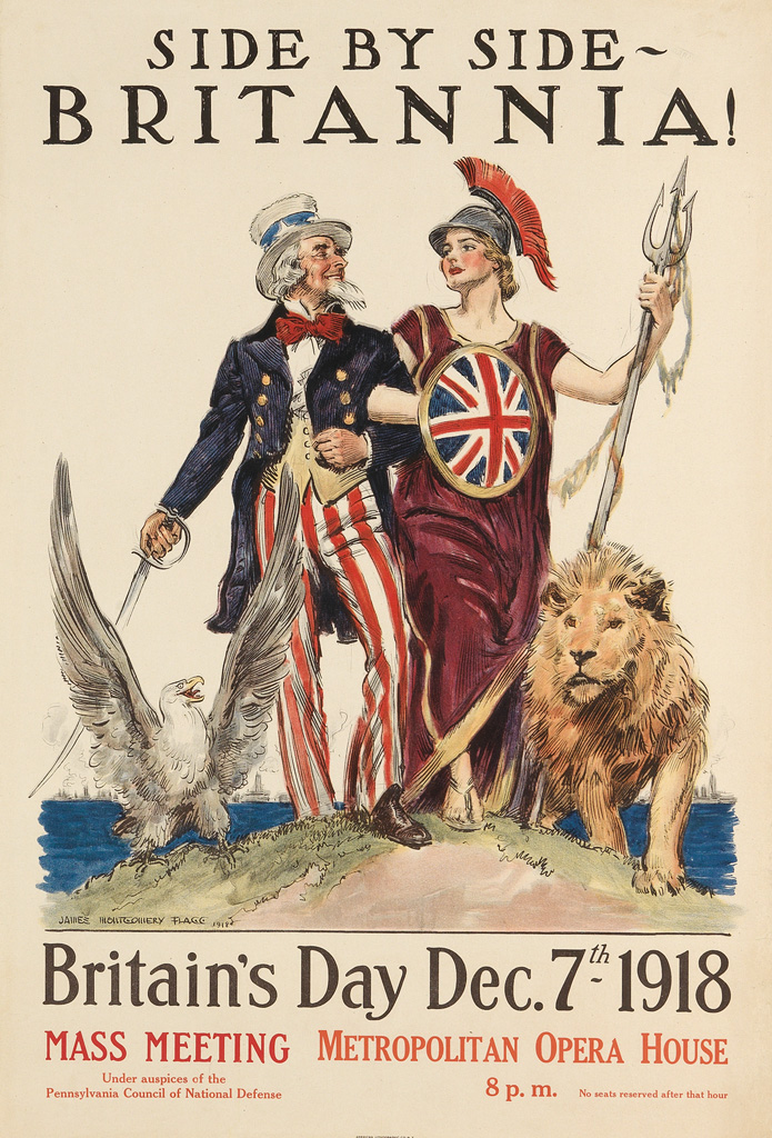 Appraisal: JAMES MONTGOMERY FLAGG - SIDE BY SIDE - BRITANNIA BRITAIN'S