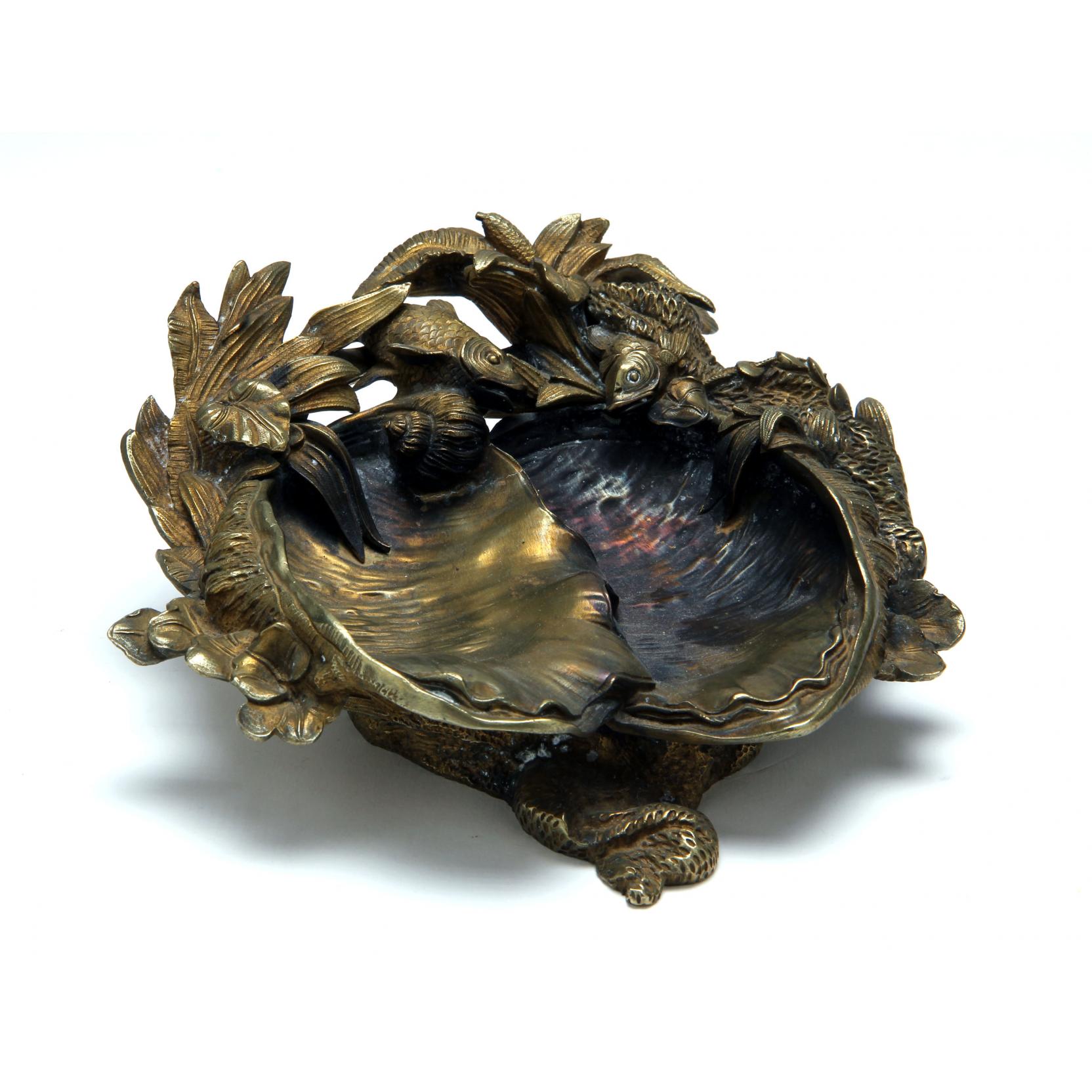 Appraisal: th Century Bronze Dore Table Ornament likely French finely detailed