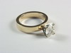 Appraisal: LADY'S RING - A diamond solitaire prong set in a