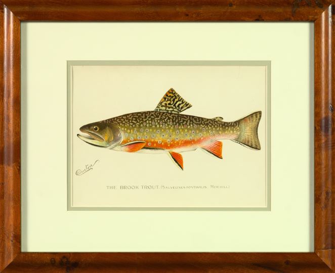 Appraisal: Sherman Foote Denton American - Lake Trout suite of six