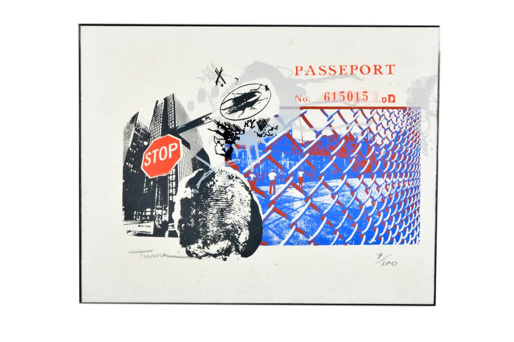 Appraisal: IGAEL TUMARKIN B PASSEPORT lithograph in color signed and numbered