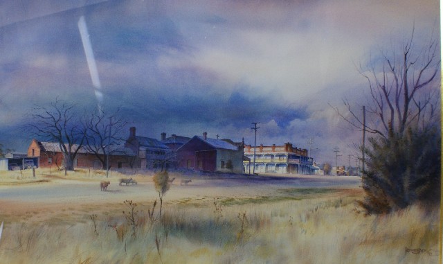 Appraisal: Kenneth Jack born The Corner Hotel Boorowa watercolour signed and