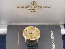 Appraisal: An carat gold gent's wrist watch by Baume and Mercier