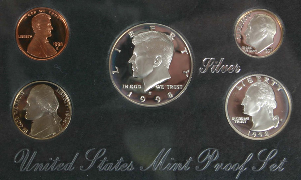 Appraisal: -S United States Mint Silver Premier Proof Set No Lid