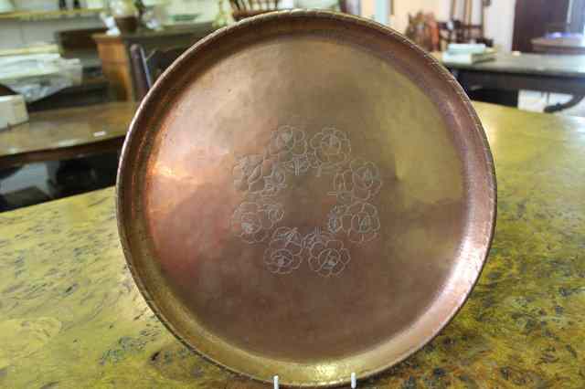 Appraisal: AN ARTS AND CRAFTS COPPER TRAY by Harold Holmes with