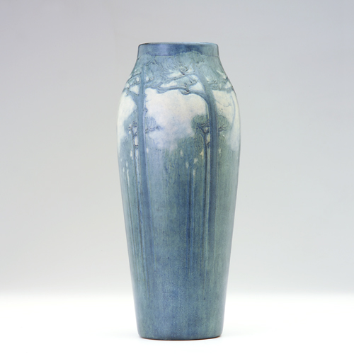 Appraisal: NEWCOMB COLLEGE Tall Transitional vase carved by Henrietta Bailey with