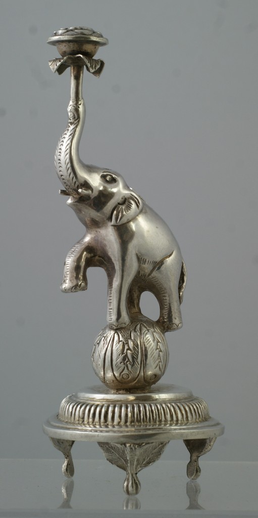 Appraisal: Indian Silver Elephant Shape Rosewater sprinkler Troy Oz - high