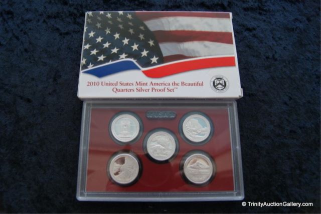 Appraisal: Silver America the Beautiful Quarter Pr Set From an estate