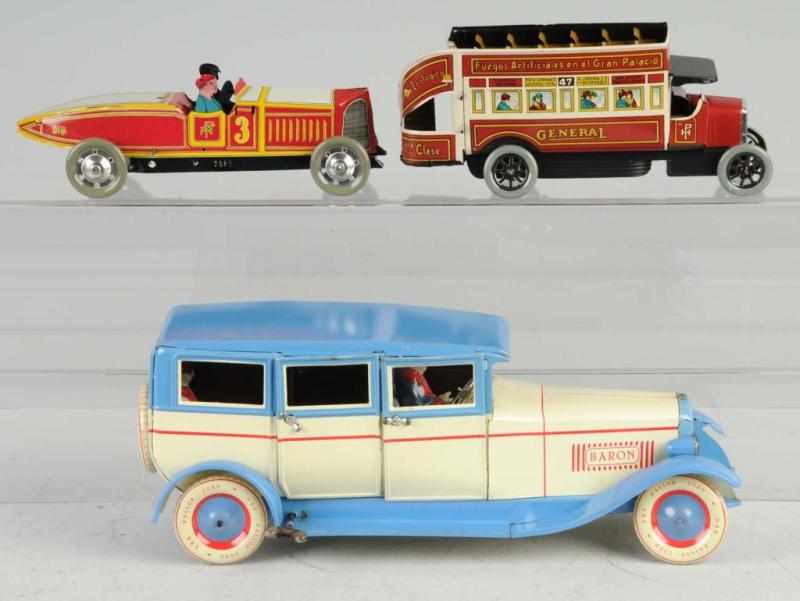 Appraisal: Lot of Contemporary Tin Wind-Up Toys Description Includes German Baron