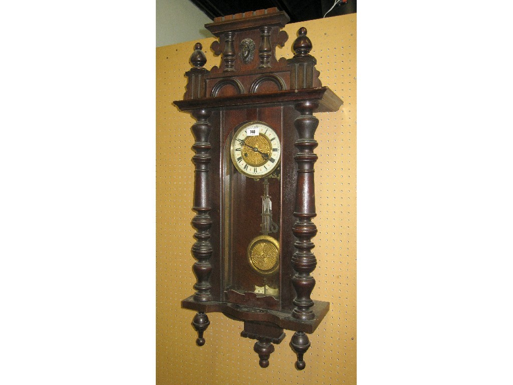 Appraisal: Victorian wall clock