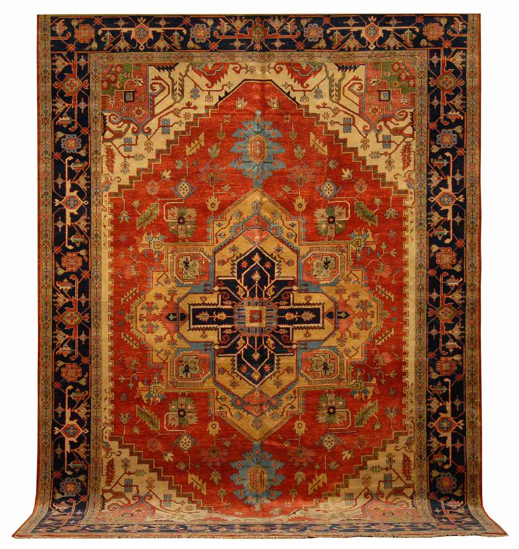 Appraisal: ORIENTAL RUG SERAPI DESIGN ' x ' Gold and dark