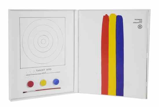 Appraisal: Jasper Johns b Target the multiple comprising a lithograph with