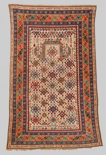 Appraisal: KUBA PRAYER RUG KUBA PRAYER RUG Caucasus dated AH ft