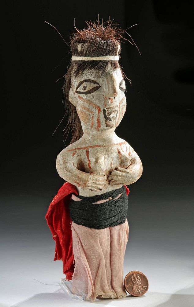 Appraisal: Early th C Native American Yuma Clay Doll Originally Listed