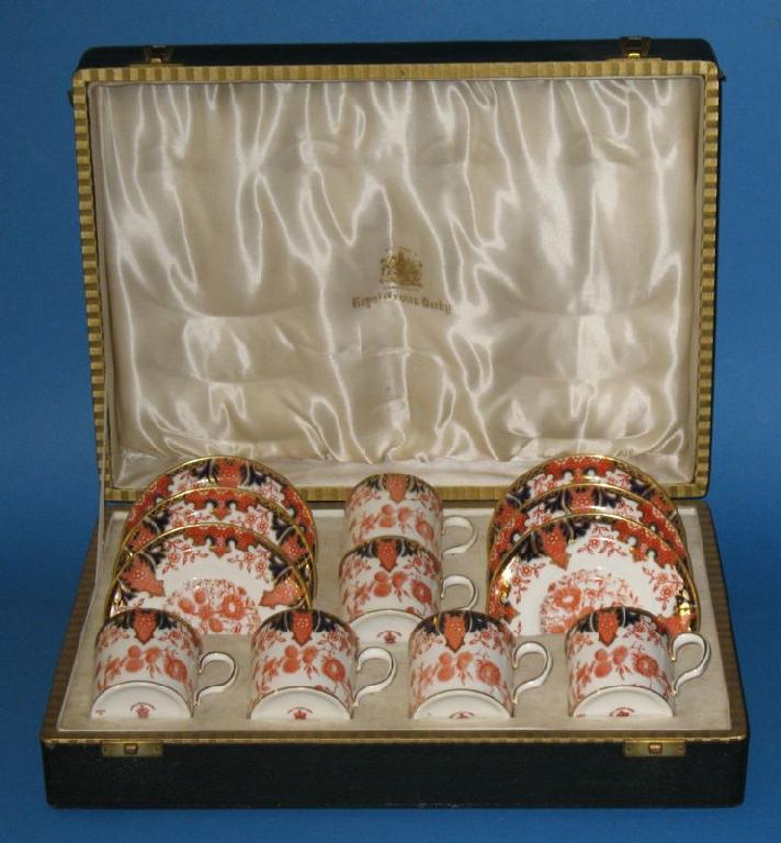 Appraisal: A ROYAL CROWN DERBY COFFEE SET decorated in the Imari