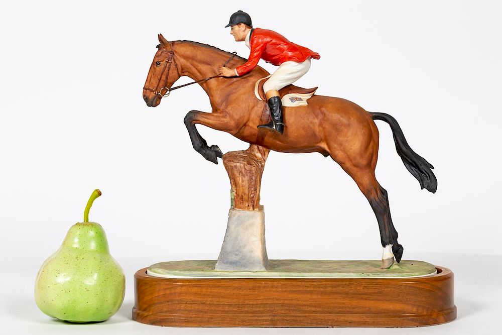 Appraisal: Royal Worcester Fox Hunter Llewellyn on Base Doris Lindner for