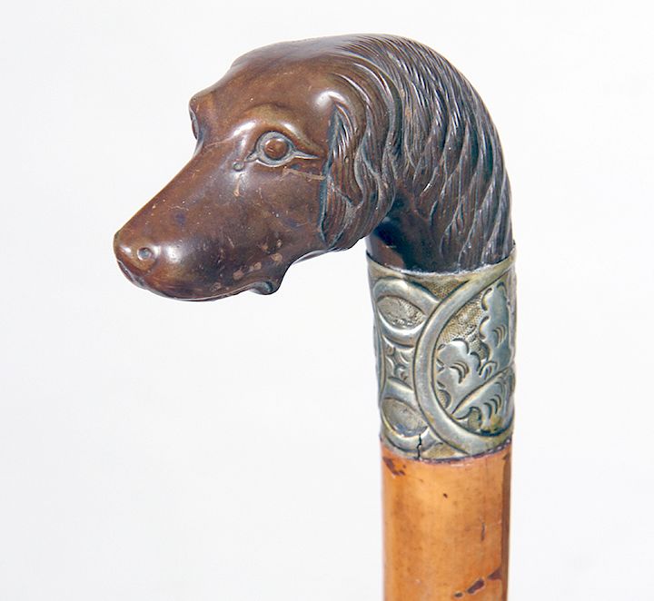 Appraisal: Dog Head Cane Exclusive on Bidsquare Ca - Fabulous walking