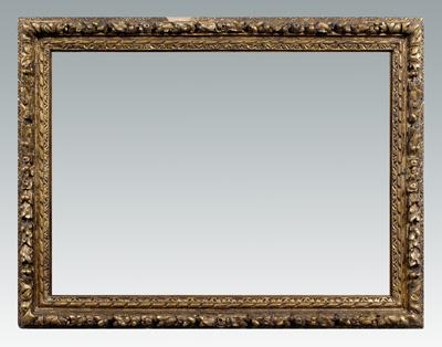 Appraisal: Louis XIII style frame carved and gilt wood leaf and