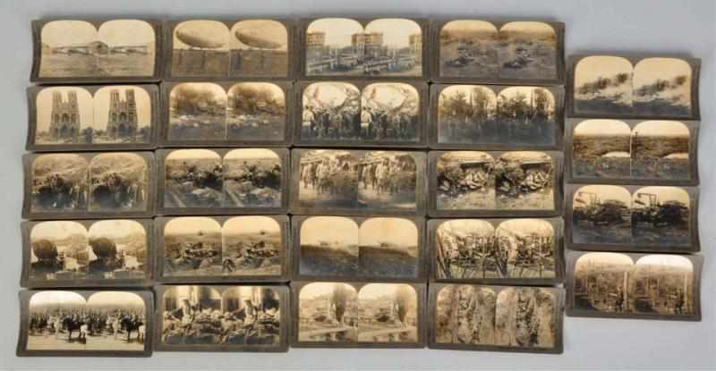 Appraisal: Lot of Keystone Stereoscope View Cards Cards of Germany WWI