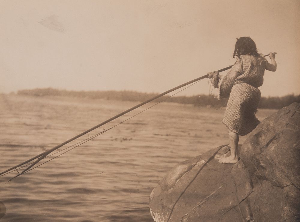 Appraisal: Edward Curtis Ready to Throw the Harpoon Edward S Curtis