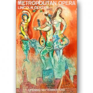 Appraisal: After Marc Chagall Russian French - Carmen Metropolitan Opera Lincoln