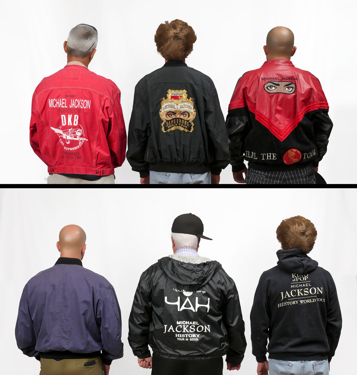 Appraisal: PC MICHAEL JACKSON TOUR JACKETS The consignor of these jackets