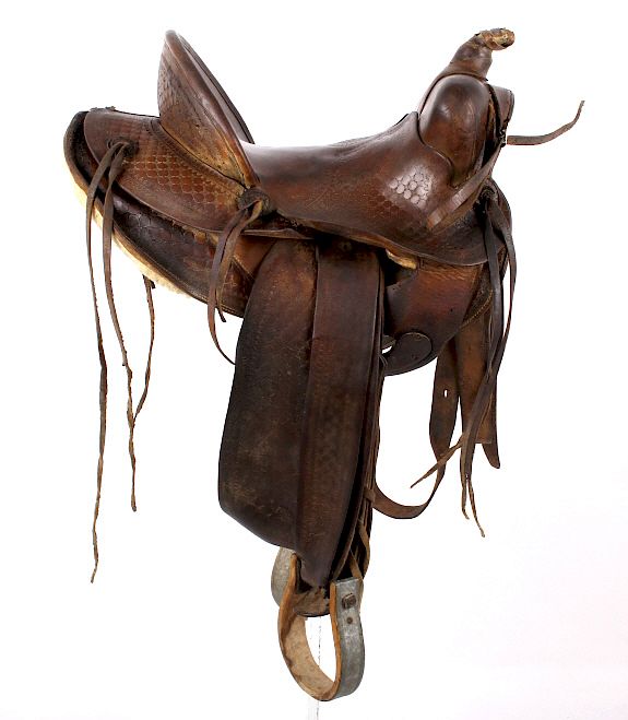 Appraisal: James T Irick Custom Saddle - Casper Wyo c This