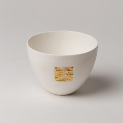 Appraisal: Angela Mellor Contemporary a white bone china paperclay sake cup