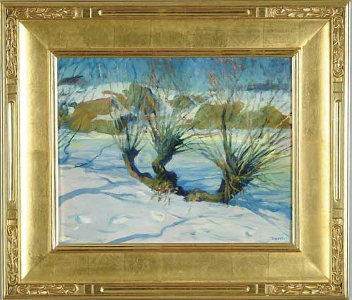 Appraisal: JOSEPH BENJAMIN DAVOL American - WINTER SUNLIGHT Oil on canvas