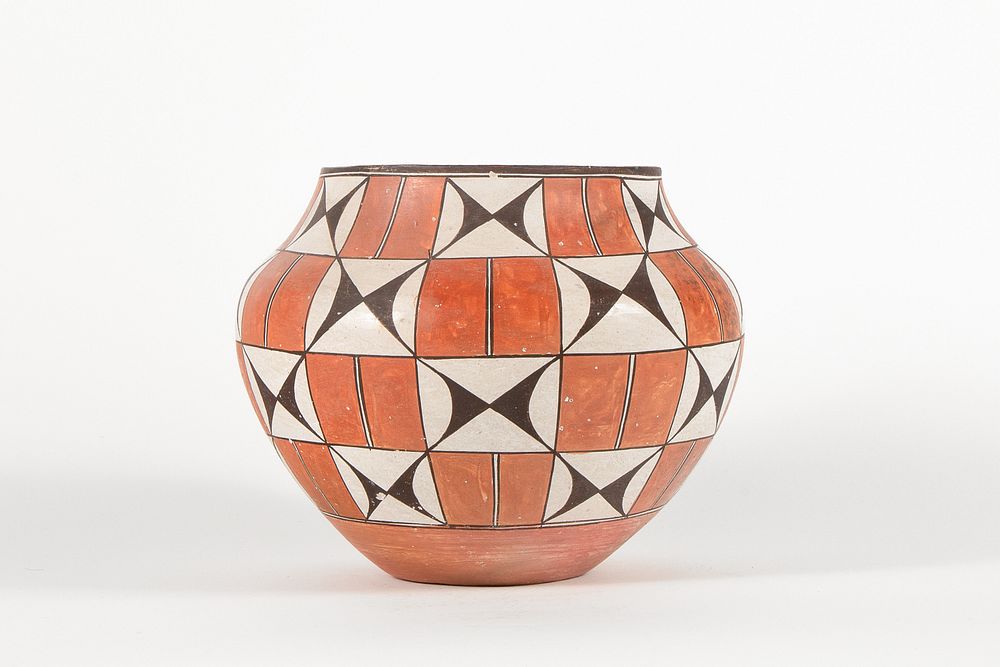 Appraisal: Acoma Polychrome Water Jar ca Acoma Polychrome Water Jar ca