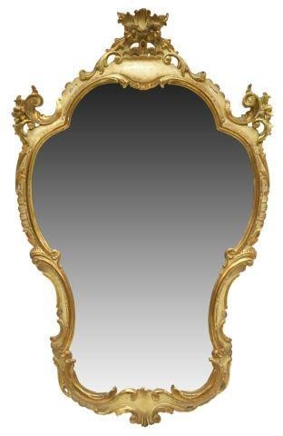 Appraisal: Louis XV style painted and parcel gilt mirror th c