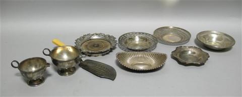 Appraisal: HANDSOME GROUP OF SILVER AND PLATE Comprising a pierced and