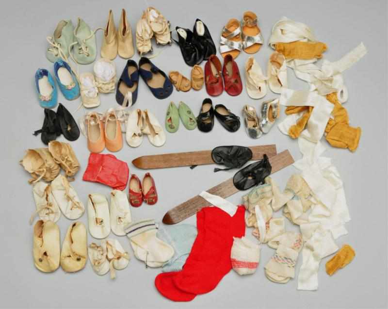 Appraisal: Lot of Vintage Doll Shoes Stockings Description For to s