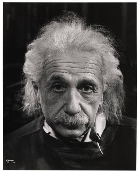 Appraisal: HALSMAN PHILIPPE - Portrait of Albert Einstein Silver print x