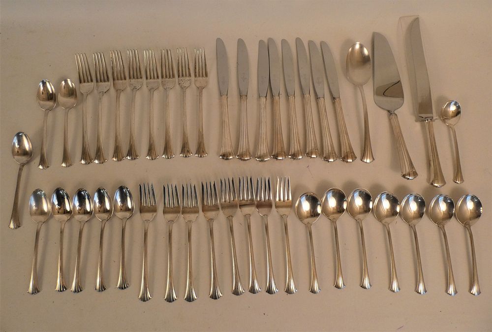 Appraisal: GORHAM STERLING NEWPORT SCROLL FLATWARE piece Gorham sterling silver flatware