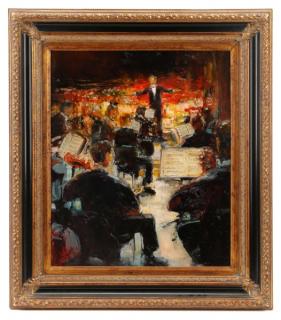 Appraisal: Stephen Shortridge Crescendo Oil on Canvas Stephen Shortridge American active