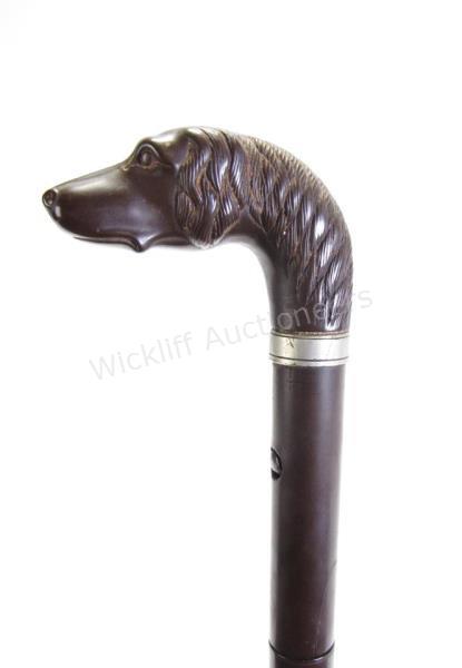 Appraisal: Large Remington Percussion Cane A very desirable percussion rifle cane