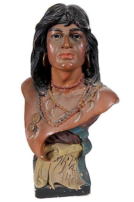 Appraisal: ARAPAJO PLASTER CIGAR STORE FIGURE ARAPAJO PLASTER CIGAR STORE FIGURE