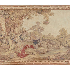 Appraisal: A French Wool Tapestry in the Manner of Gobelins th