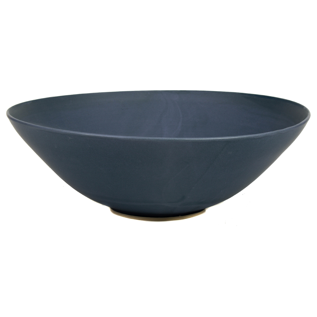 Appraisal: A LARGE CHRISTIANE PERROCHON CERAMIC BLUE-GREY BOWL A large Christiane