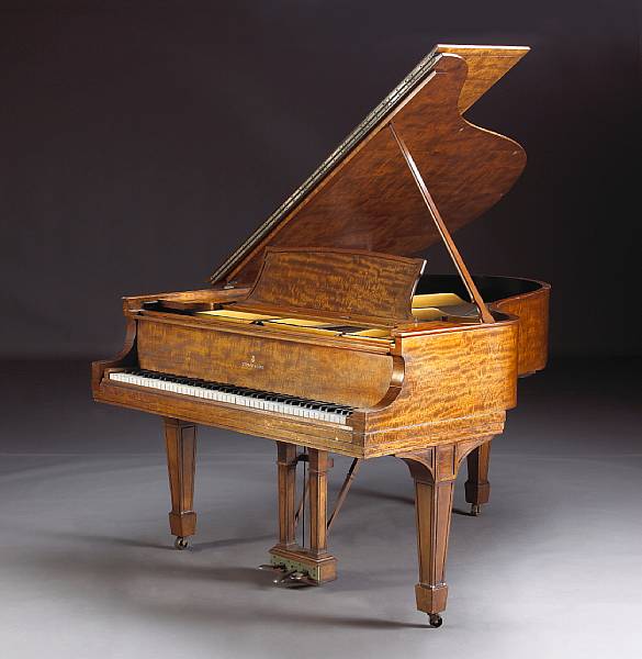 Appraisal: A Steinway amp Sons mahogany grand piano model O serial