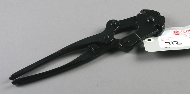 Appraisal: British folding wire cutter maker marked and dated broadarrow B