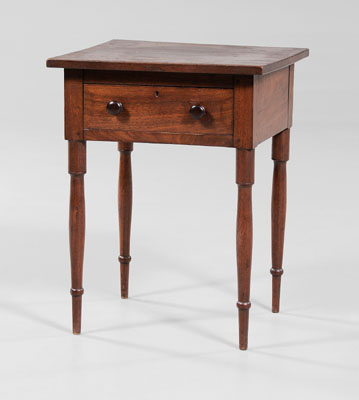 Appraisal: Southern Federal One-Drawer Table probably North Carolina th century walnut