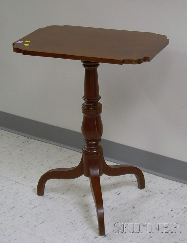 Appraisal: Late Federal Mahogany Tilt-top Candlestand