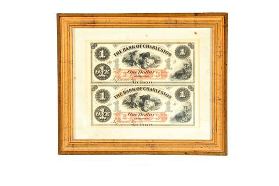 Appraisal: TWO BANK OF CHARLESTON NOTES Charleston Virginia now West Virginia