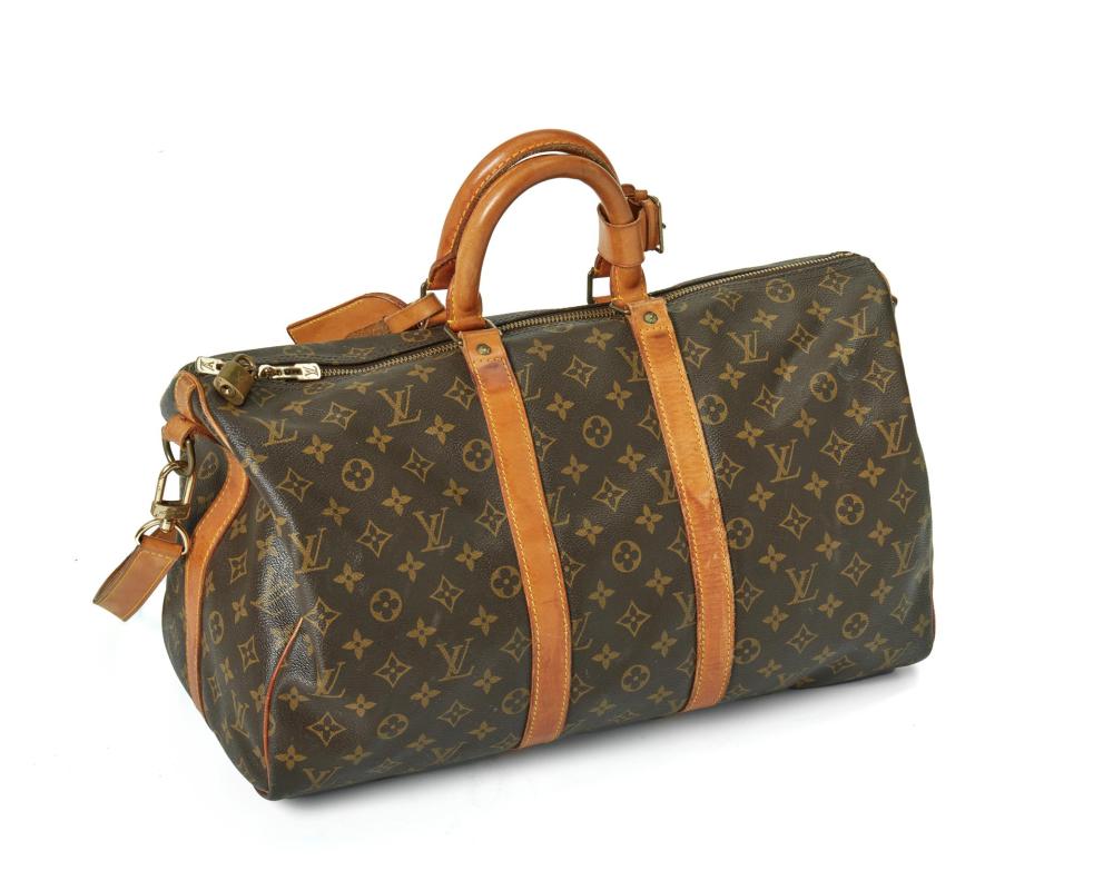 Appraisal: A Louis Vuitton Monogram Keepall Weekender Bag December Marked Louis