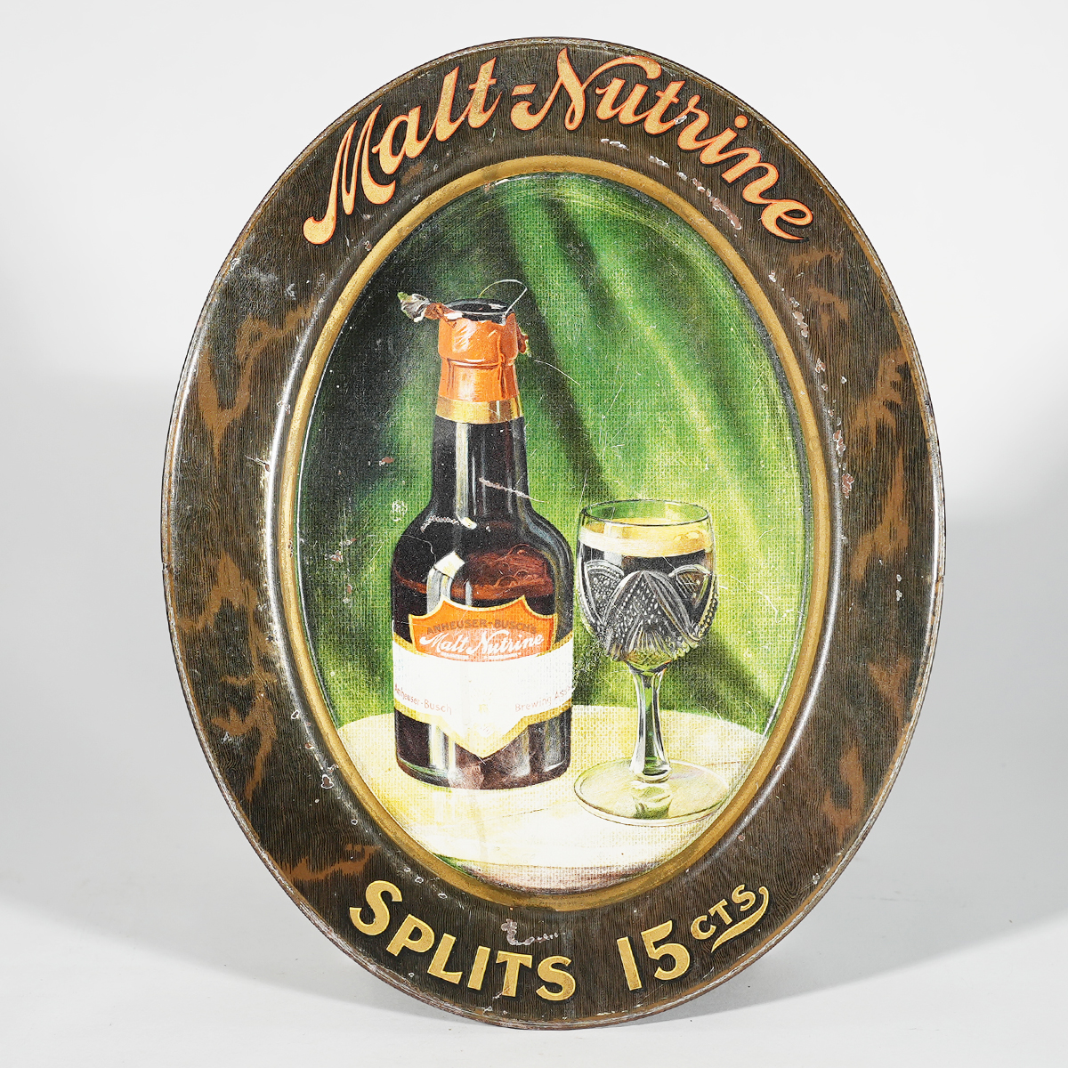 Appraisal: Anheuser-Busch Malt Nutrine Advertising Tray RAREReference n aBrewery Anheuser Busch