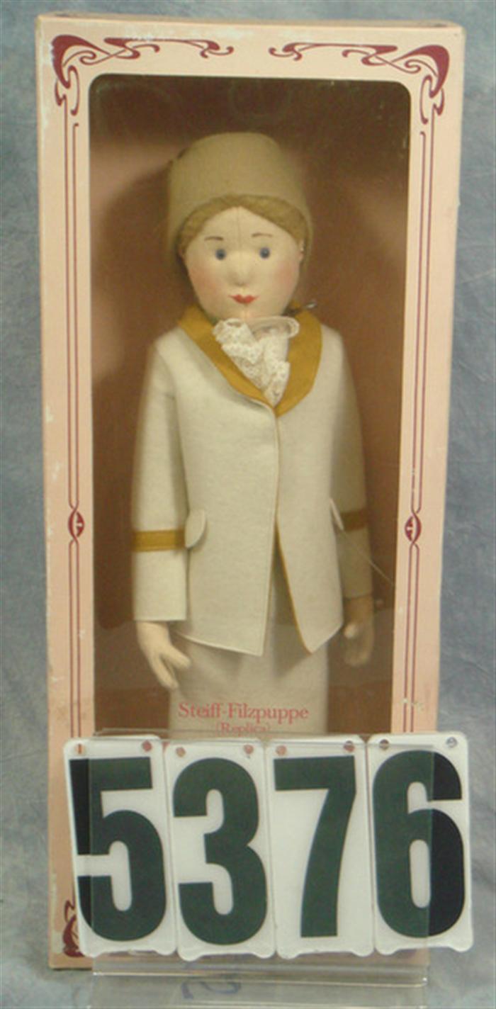 Appraisal: Steiff-Filzpuppe Magarete giengen-Brenz woman Doll MIB inches tall Estimate -