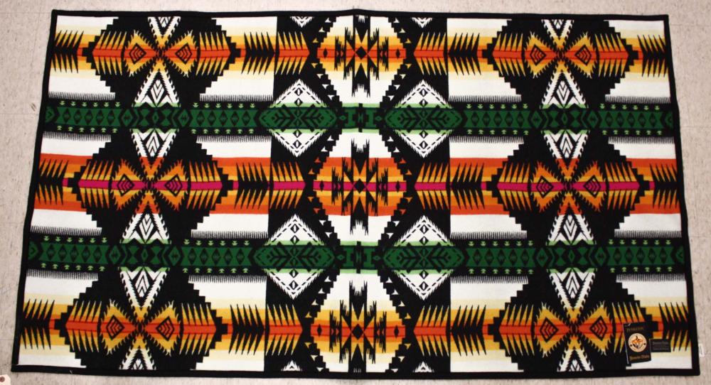 Appraisal: PENDLETON EAGLE ROCK SADDLE BLANKET Native American inspired geometric design