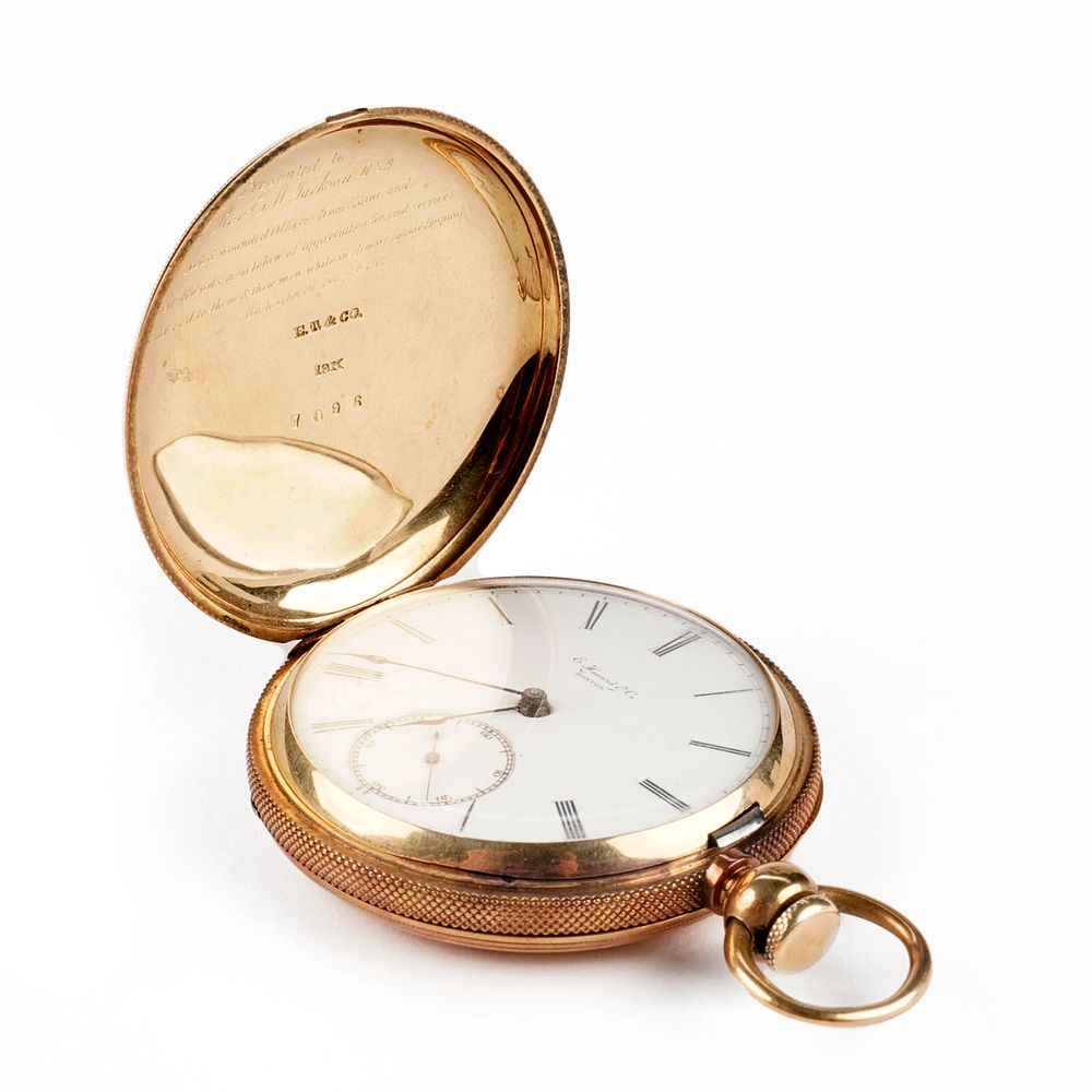 Appraisal: E Howard Co K Gold Full Hunter Pocket Watch E